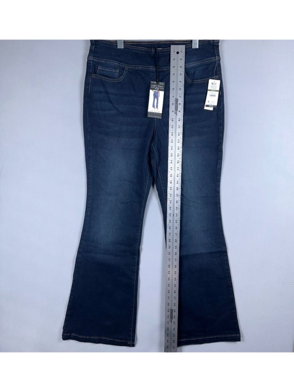 Sofia Jeans By Sofia Vergara Melisa Super High-Rise Flare Jeans Size 18 Pull On - Picture 7 of 12